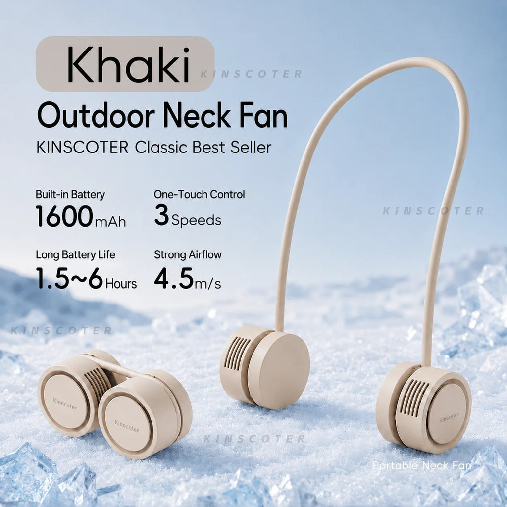 New Hanging Neck Fan Portable Cooling Fan Air Cooler USB Leafless Bladeless Neckband Mini Rechargeable Electric Fans Quick Pick Grocers