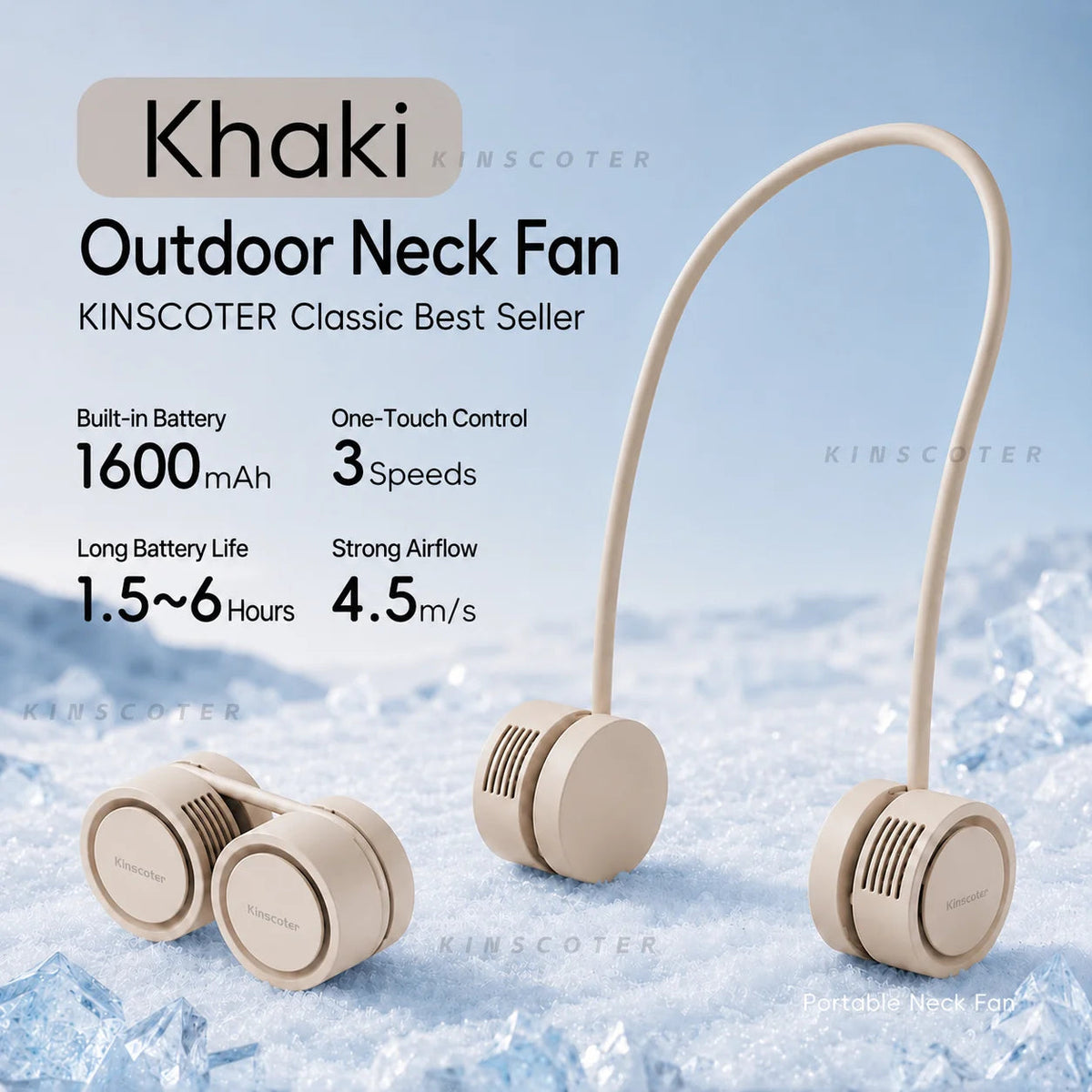 New Hanging Neck Fan Portable Cooling Fan Air Cooler USB Leafless Bladeless Neckband Mini Rechargeable Electric Fans Quick Pick Grocers
