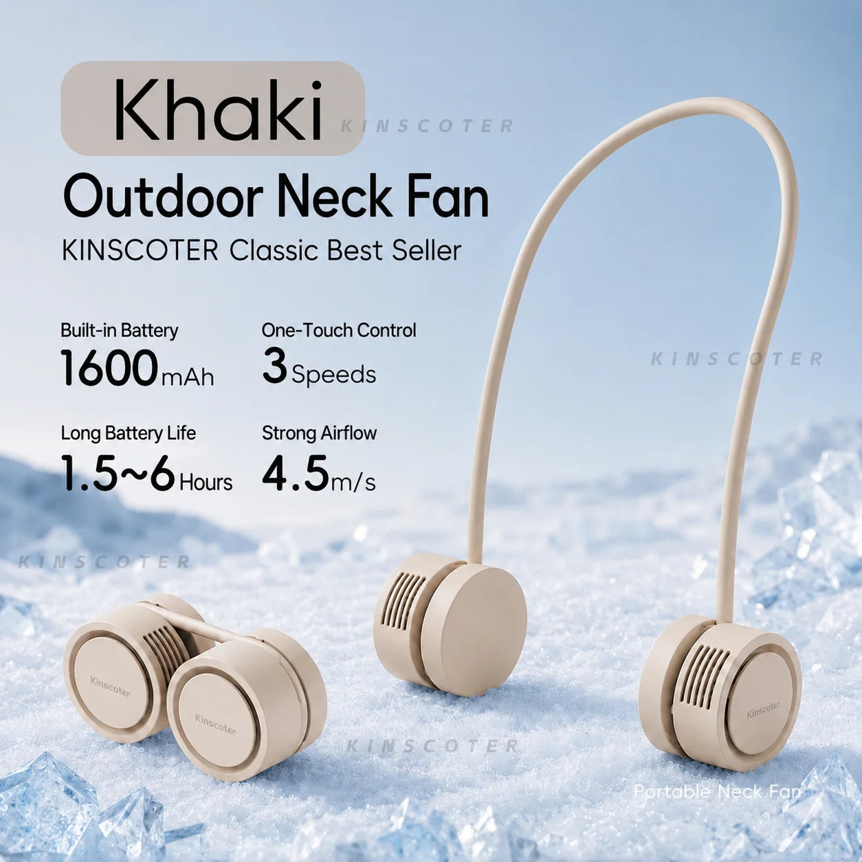 New Hanging Neck Fan Portable Cooling Fan Air Cooler USB Leafless Bladeless Neckband Mini Rechargeable Electric Fans Quick Pick Grocers