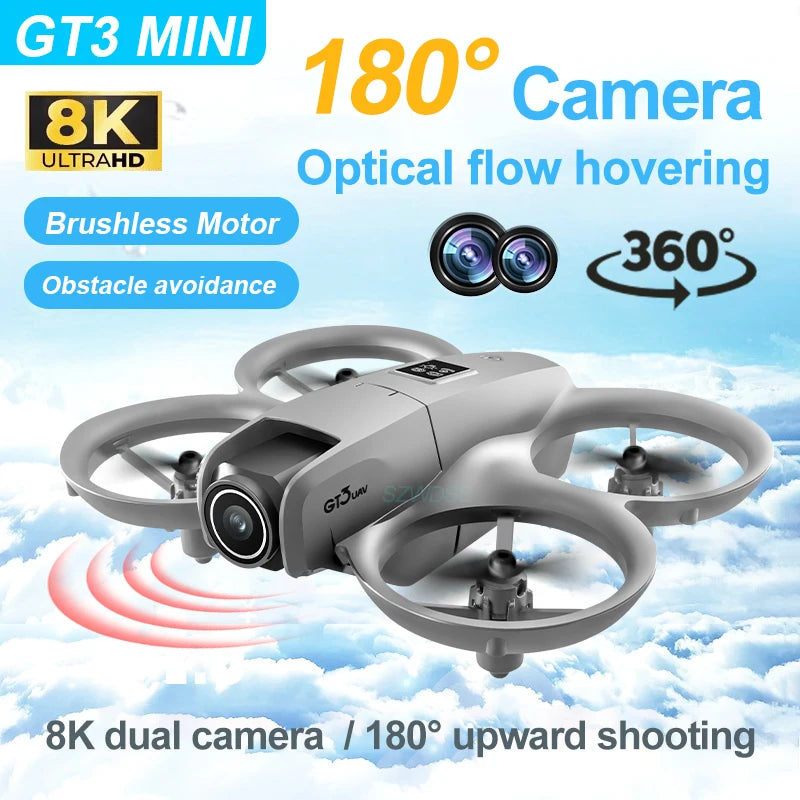 2025 GT3 RC Drone 8K 5G Professional HD Aerial Photography Obstacle Avoidance Remote Control Aircraft Dual Camera Quadcopter Toy Econic Blanks