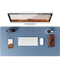 Large Mouse Pad,Office Desk Mat, Leather Desk Pad Protector, Non-Slip PU Leather Desk Blotter, Laptop Desk Pad Quick Pick Grocers