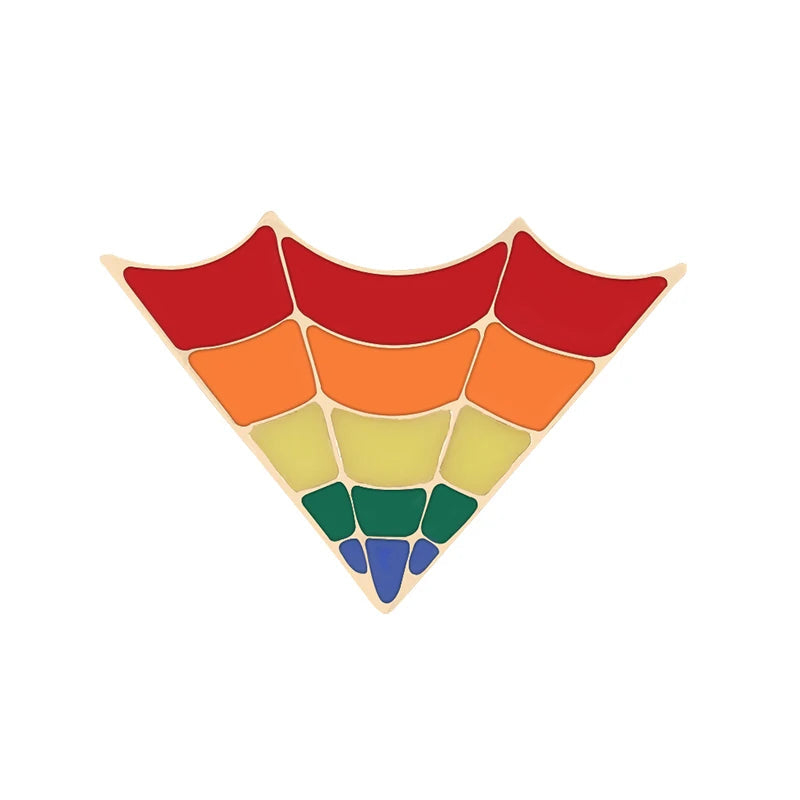 LGBT Flag Rainbow Heart Brooch Peace and Love Enamel Pins Clothes Bag Lapel Pin Gay Lesbian Pride Icon Badge Unisex Jewelry Gift Quick Pick Grocers