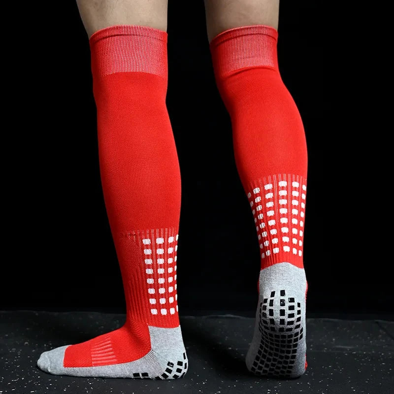 New Long Football Socks Silicone Suction Cup Grip Anti Slip Soccer Socks Sports Men Women Baseball Rugby Socks Quick Pick Grocers
