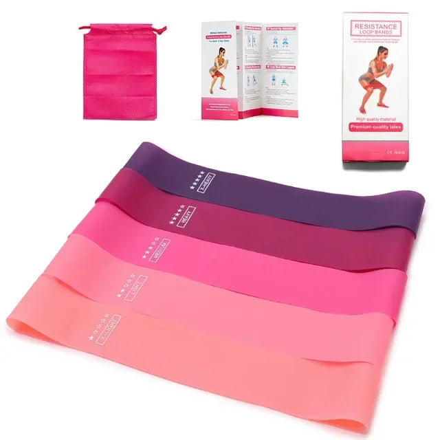 Portable Fitness Workout Equipment Rubber Resistance Bands Yoga Gym Elastic Gum Strength Pilates Crossfit Women Weight Sports Econic Blanks