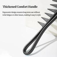 Antistatic Wide Teeth Retro Oil Head Comb Hair Styling Zoning Comb Detangle Curl Hair Comb Salon Hairdressing Tool For Men Woman Quick Pick Grocers