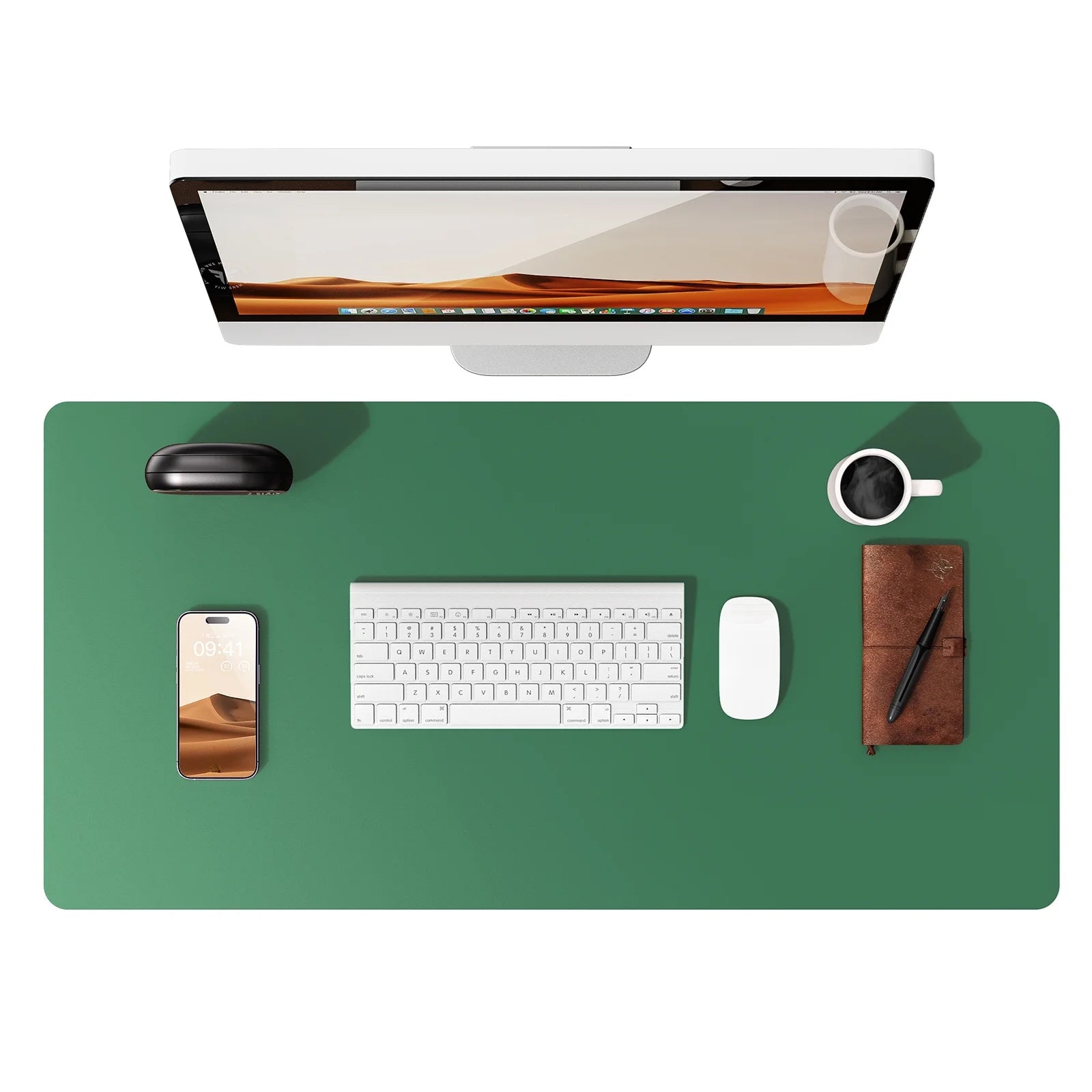 Large Mouse Pad,Office Desk Mat, Leather Desk Pad Protector, Non-Slip PU Leather Desk Blotter, Laptop Desk Pad Quick Pick Grocers