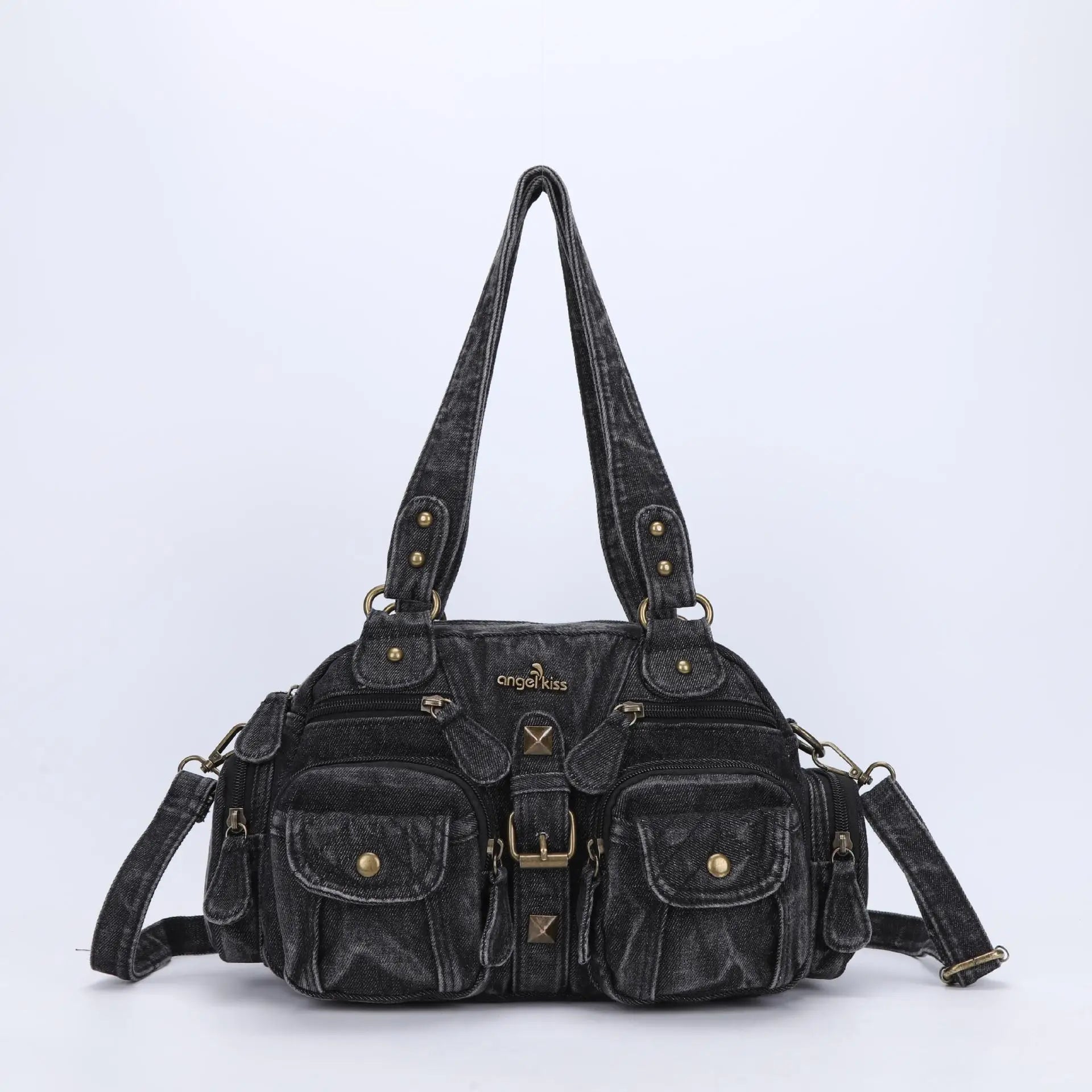 Vintage Women Handbags Satchel Top-handle Handbag PU Shoulder Bag Dumpling Pack Give Gifts Shoulder Bags Phone Money Pack Quick Pick Grocers