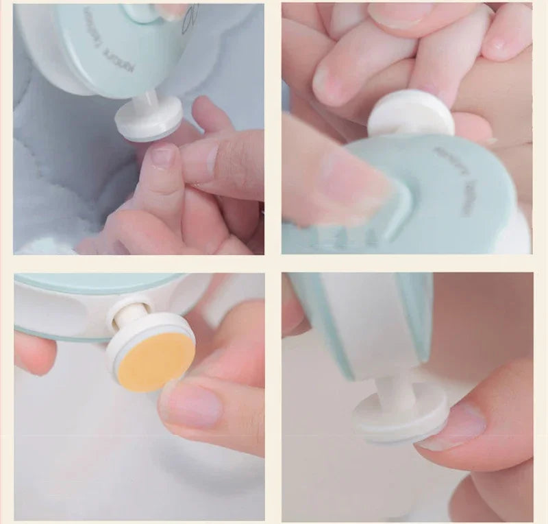Baby Electric Nail Trimmer Kid Nail Polisher Tool Baby Care Kit Manicure Set Easy To Trim Nail Filer Clippers For Newborn Econic Blanks