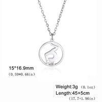 Rhythmic Gymnastics Necklace Women Trend 2025 Gymnast Stainless Steel Jewelry BFF Dancer Girl Sport Accessories Mother Day Gift Quick Pick Grocers