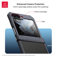 Xundd For Samsung Galaxy Z Flip 7 5 Z Flip 6 7 5G Case Airbag Shockproof Acrylic+TPU+Glass Back Cover For Flip5 z플립 5 7 케이스 Quick Pick Grocers