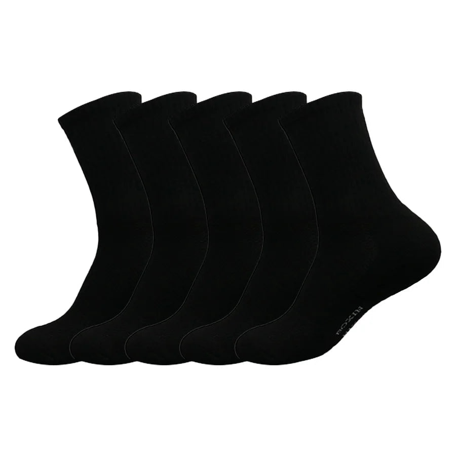 5/10/20 Pairs New Cool Men Black White Warm Socks Set Autumn Winter Male Solid Color Sport Short Socks For Men Dropshipping Quick Pick Grocers