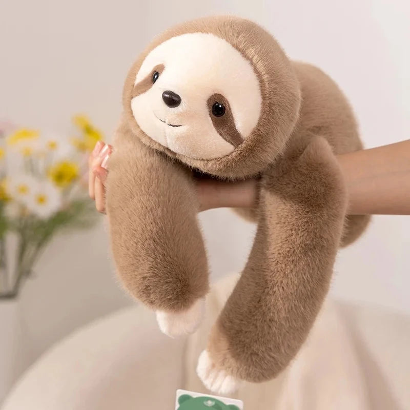 30-65cmKawaii High Quality Forest Animal Plush Doll Pillow Soft Long-arm Raccoon Dinosaur Sloth Panda Koala Plush Toy Home Decor Econic Blanks