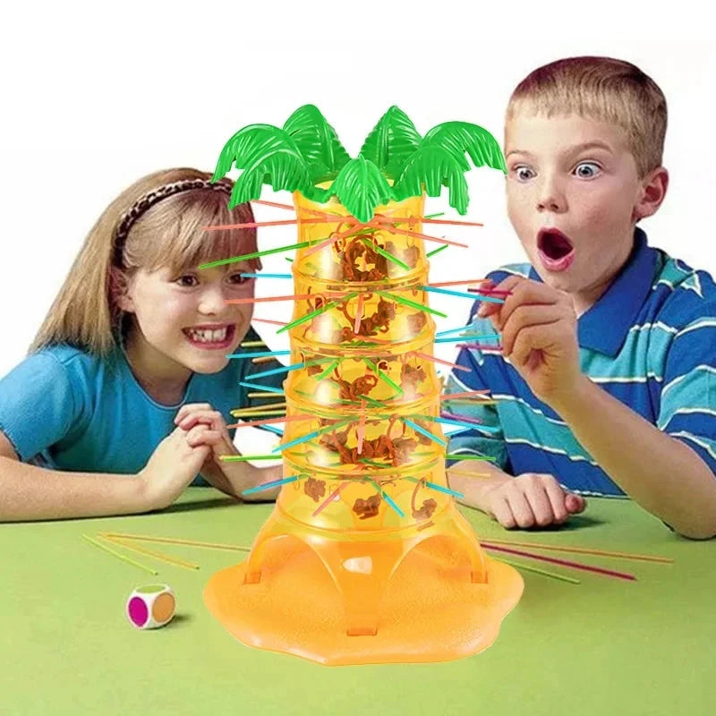 Multiplayer Tabletop Games Rolling Climbing Monkeys Interesting Intelligence Toys Parent-Child Interactive Board Game for Kids Econic Blanks