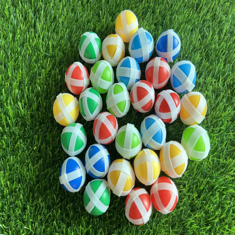 12PCS Kids Sucker Sticky Ball Toy Outdoor Sports Catch Ball Game Set Throw And Catch Parent-Child Interactive Toys Quick Pick Grocers