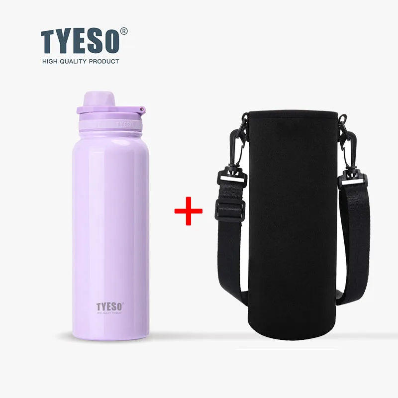 Tyeso Stainless Steel Thermal Water Bottle Portable Tumbler Sport Vacuum Flask Keeps Cold and Heat Thermal Mug Car Insulated Cup Econic Blanks