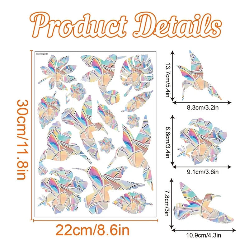 Rainbow Suncatcher Window Stickers PVC Cat Butterfly Prism Glass Wall Sticker Home Kids Bedroom Decoration Self Adhesive Decal Quick Pick Grocers
