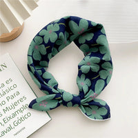 55cm Laies Headband Cotton Linen Square Scarf Women Korean College Girls Fashion Spring Autumn New Style Elegant Neck Scarves Quick Pick Grocers