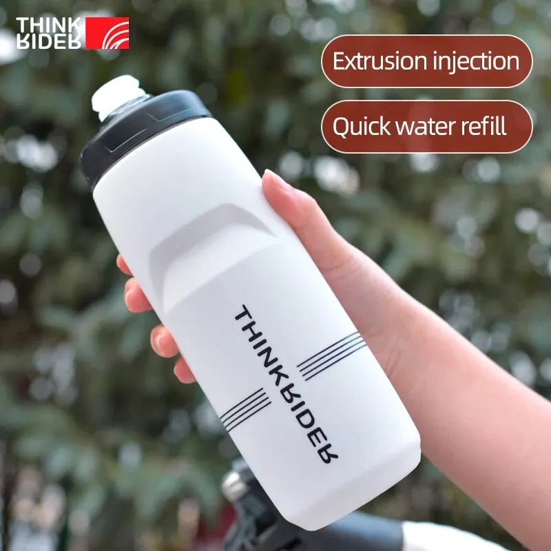 ThinkRider 620ml/750ml Bicycle Bottle MTB Road Bike Water Bottle Outdoor Sports Plastic Portable Large Capacity Drink Cycling Quick Pick Grocers