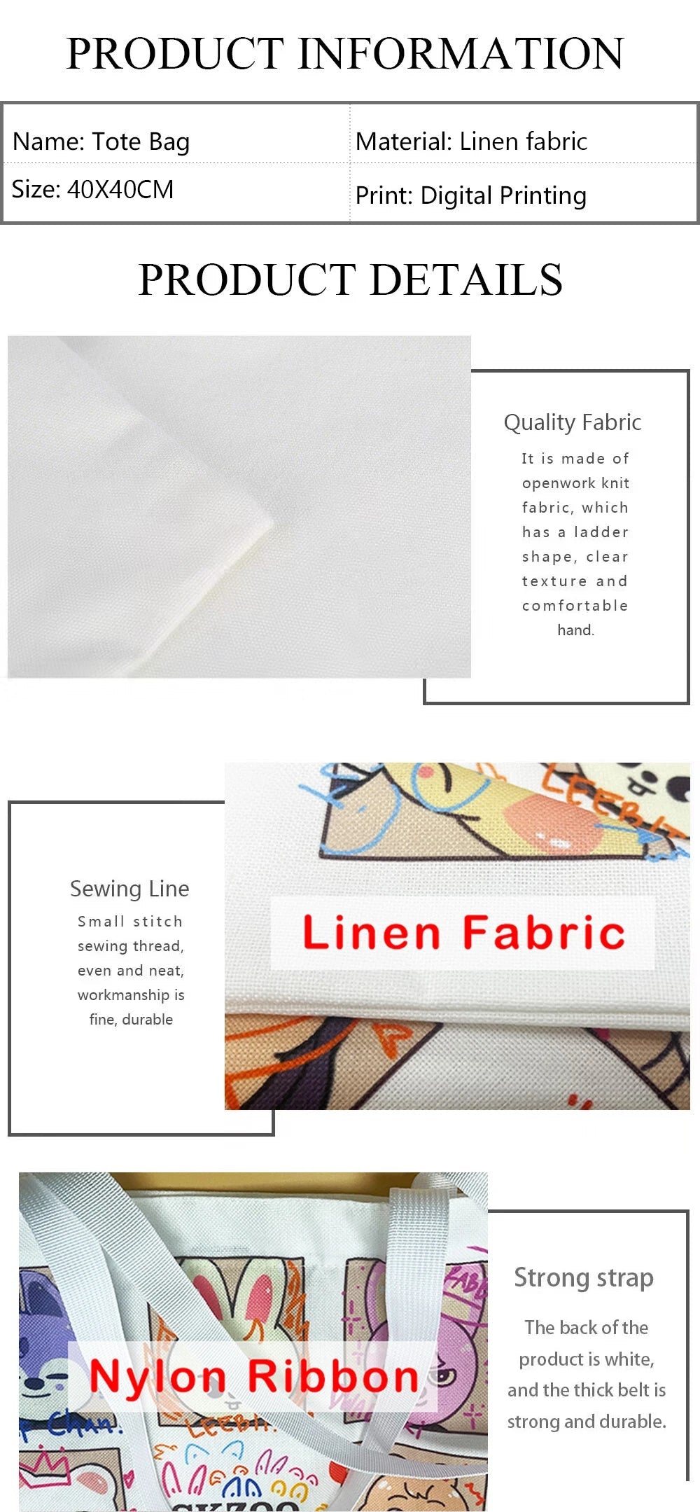 Floral Cat Pattern Tote Bag, Aesthetic Canvas School Shoulder Bag, Lightweight Grocery Shopping Bag Quick Pick Grocers