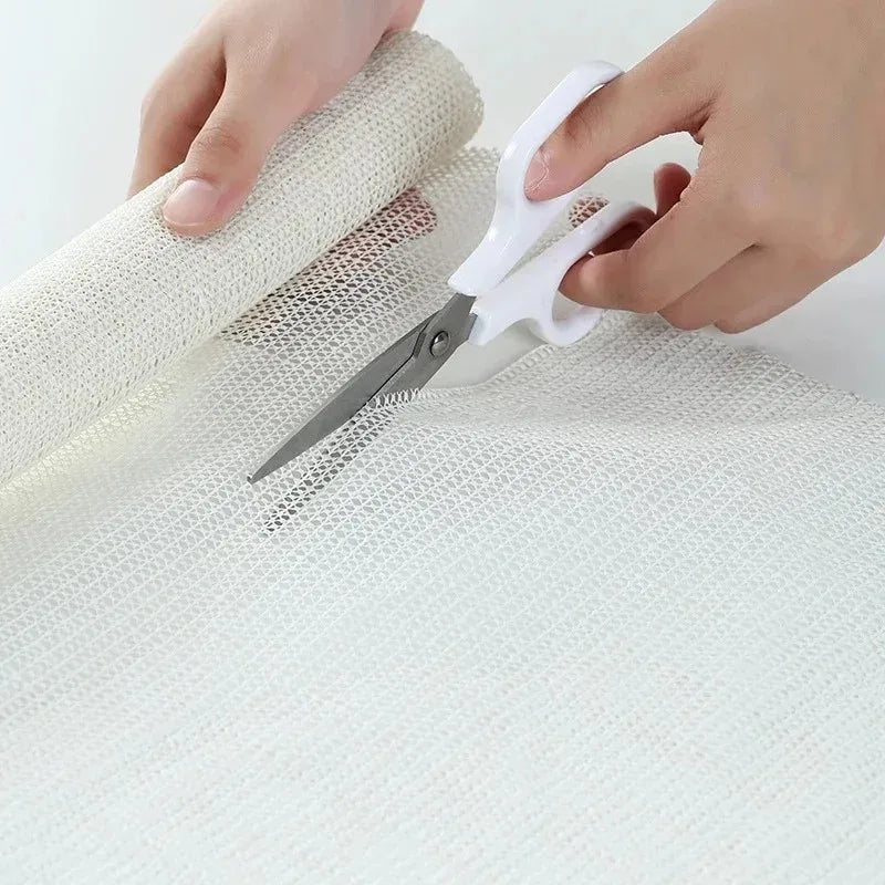 Antiskid Sheet Mattress Sofa Mat High quality PVC Floor Carpet Yoga Mat with Fixing Base Fabric Household Anti Slip Net Cloth ﻿ Quick Pick Grocers