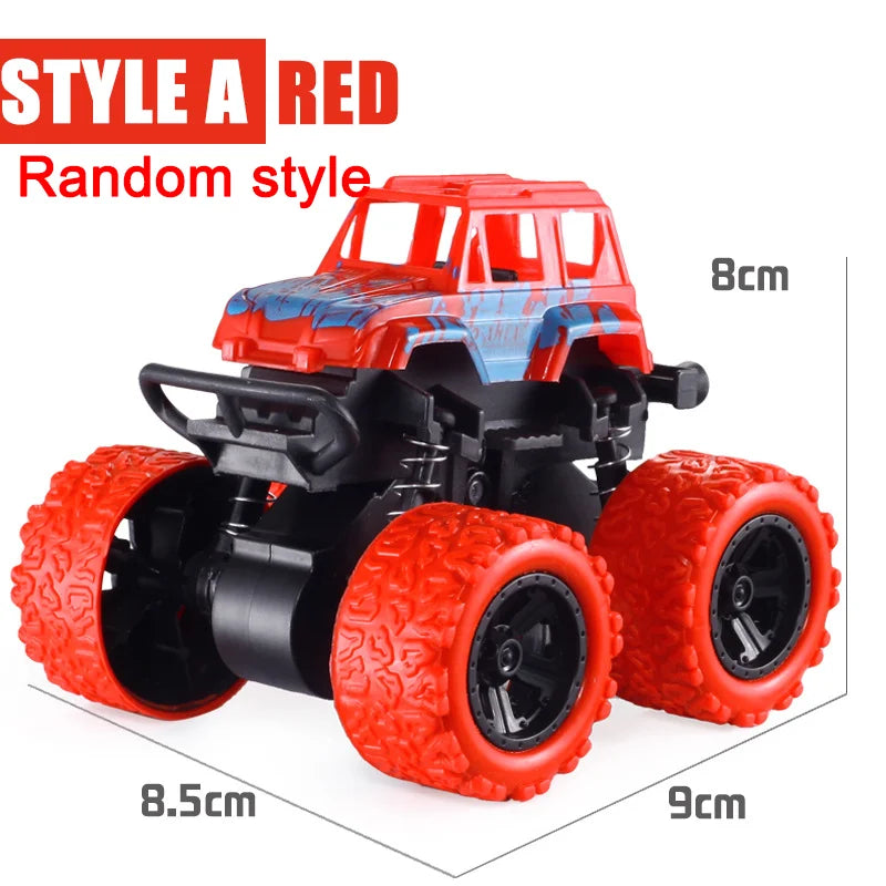 Pull Back Toy Car  Inertial Rotation Car Four-wheel Drive Off-road Vehicle SUV Racing Power Car Children's Toy CarGift Quick Pick Grocers