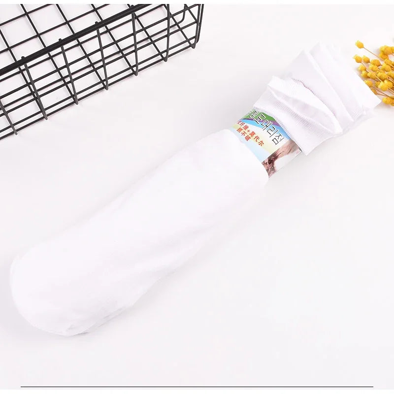 Men Ice Silk Socks Summer Spring Ultra-thin Socks Solid Business Socks Breathable Soft Socks Ankle Bamboo Fiber Socks Quick Pick Grocers