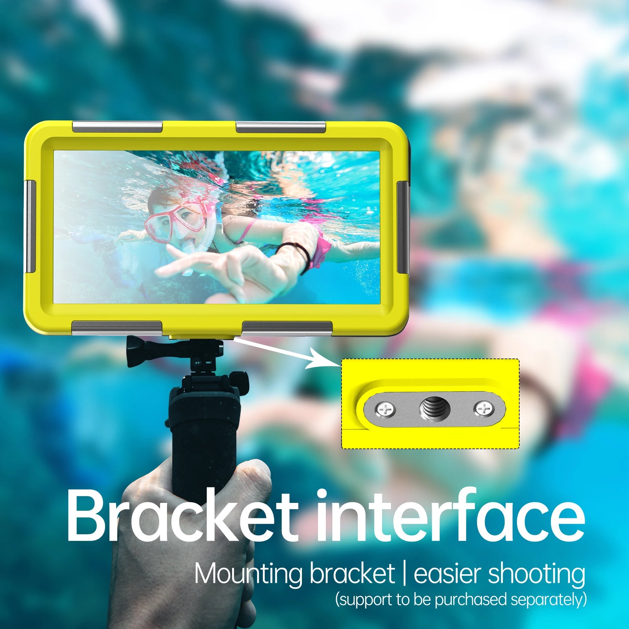 Multi-functional, durable, waterproof, 15m/50ft, universal 6.9 inch waterproof phone case, IP68, professional diving photography Quick Pick Grocers