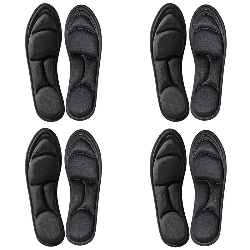 1/2/4/16Pairs 5D Massage Memory Foam Insoles For Shoes Sole Breathable Cushion Sport Running Insoles For Feet Orthopedic Insoles Quick Pick Grocers