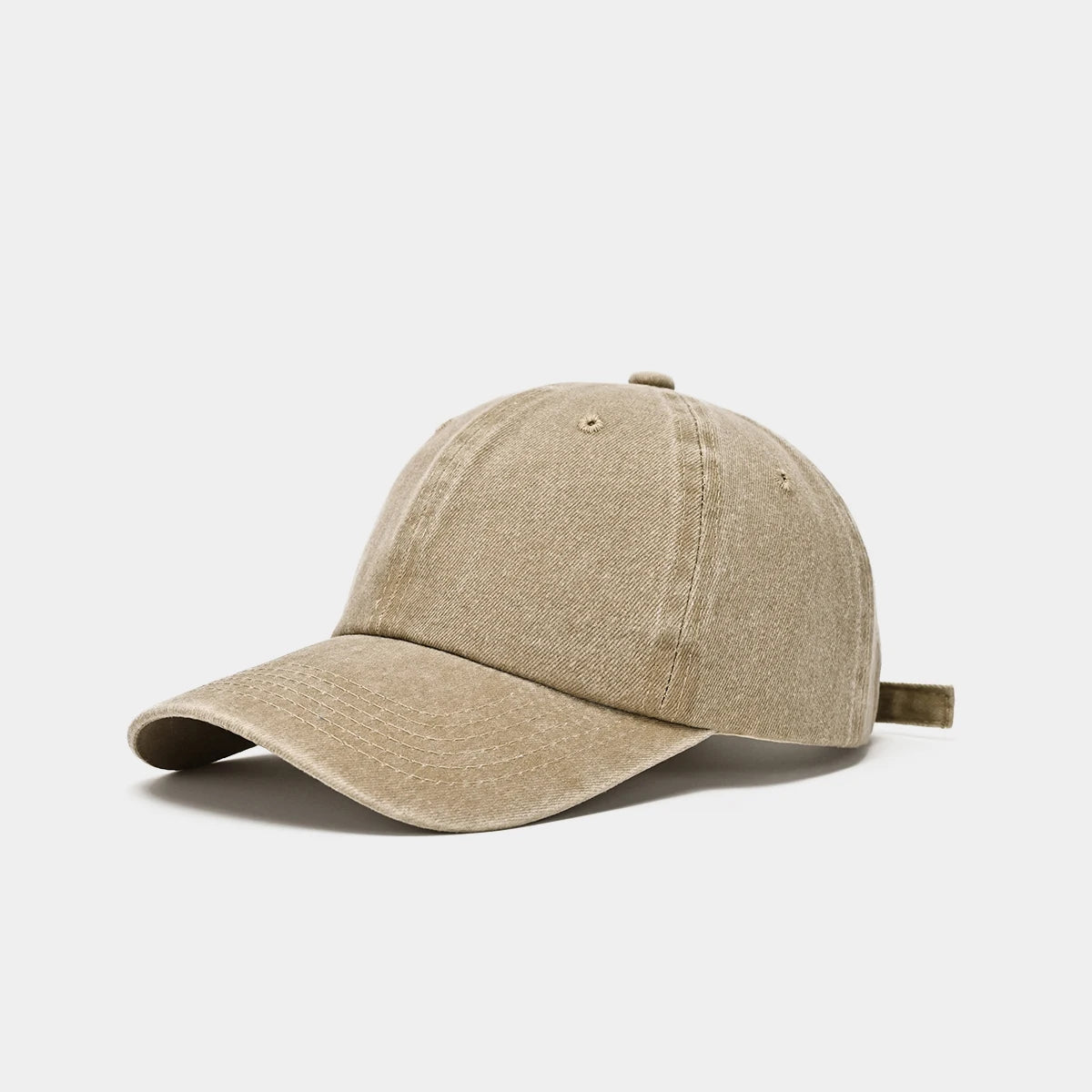 Sunscreen Water Washed MEN'S Baseball Cap with a Small Face, Retro Distressed and Versatile Trendy Duck Tongue Hat, MEN'S Big He Quick Pick Grocers