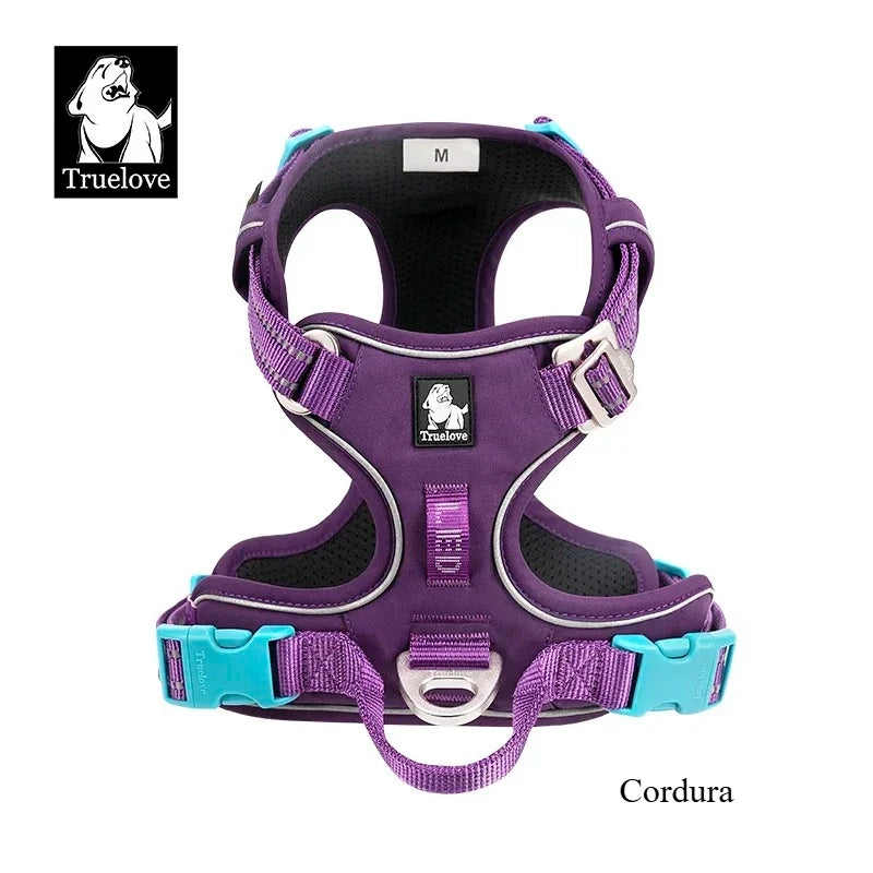 TRUE LOVE Pet Harness No Pull Nylon Reflective Dog Harness Adjustable Comfortable Control Step-in Brilliant Truelove TLH5654 Quick Pick Grocers