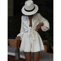 Casual Loose Short Sets For Women 2 Piece Sets Womens Outfits Spa Holiday Baggy Fashion Shorts Suits Woman Summer Quick Pick Grocers