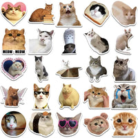 10/30/50PCS Kawaii Love Cat PVC Sticker Aesthetic Children's Korean Decoration Scrapbooking Stationery School Supplies for Kids Quick Pick Grocers