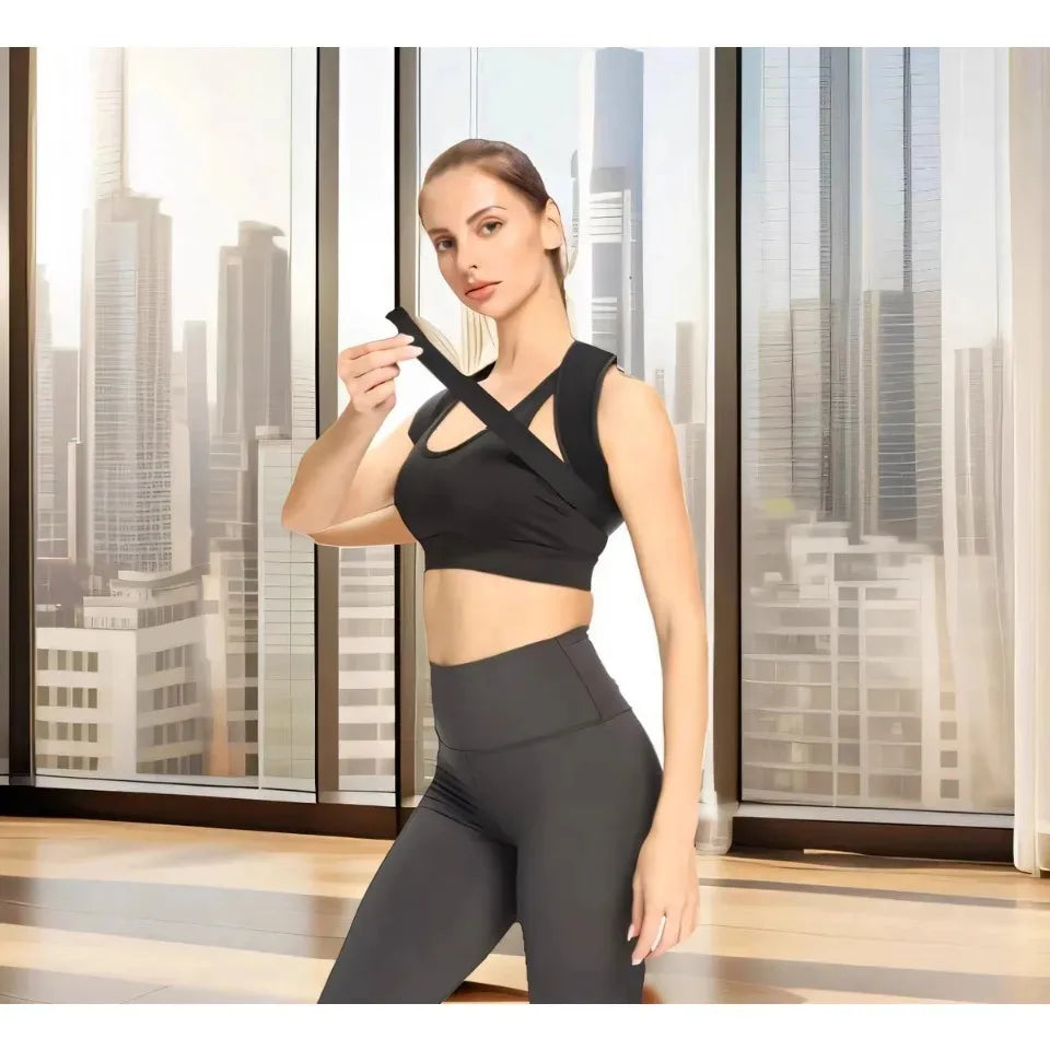Adjustable Posture Corrector for Men & Women, Comfortable Back Support Brace – Invisible Wearable for Office, Gym, Outdoor Activ Quick Pick Grocers