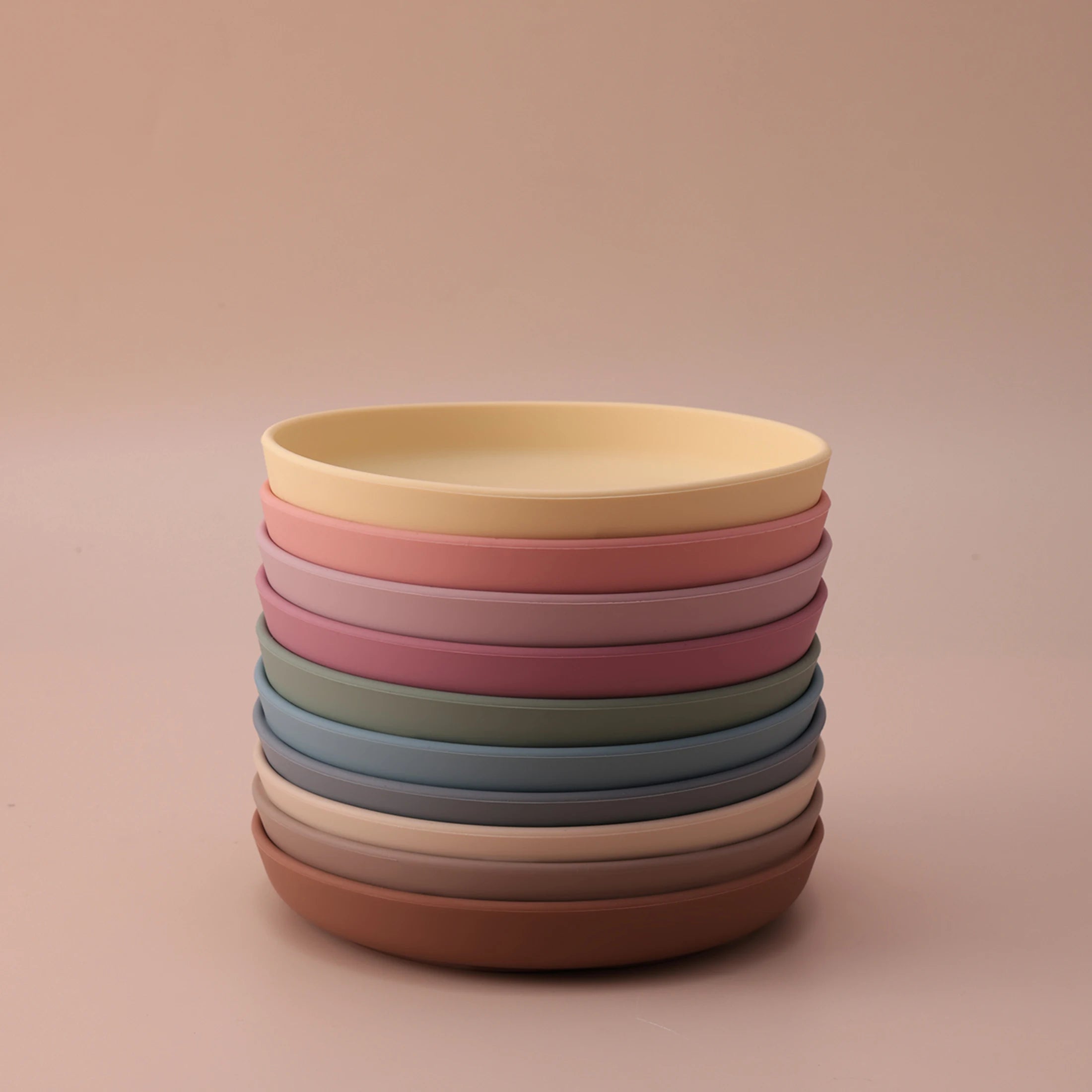 Color Kids 1PCS Food Grade Silicone Baby Plate Anti-Slip Sucker Dishes Toddler Feeding Bowl BPA Free Newborn Accessories Purest Peak