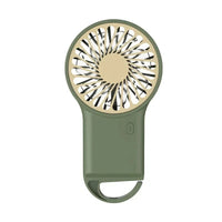 Cartoon Foldable Mini Fan USB Rechargeable Handheld Desktop Fan with Hook Portable Cooling Fan for Outdoor Travel Home Office Quick Pick Grocers