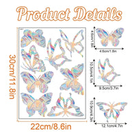 Rainbow Suncatcher Window Stickers PVC Cat Butterfly Prism Glass Wall Sticker Home Kids Bedroom Decoration Self Adhesive Decal Quick Pick Grocers