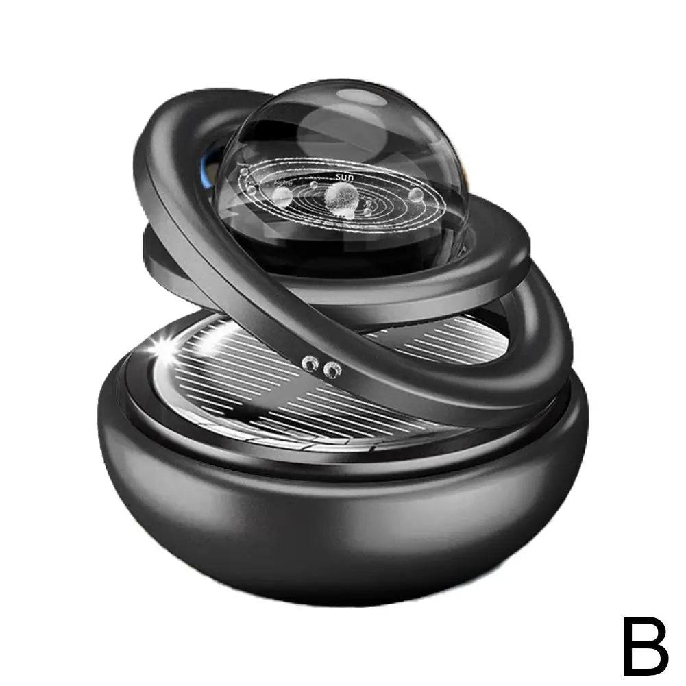 Solar Power Car Perfume Car Air Freshener Solar Ornaments Rotating Aromatherapy Perfume Ornaments Creative Car Diffuser Econic Blanks