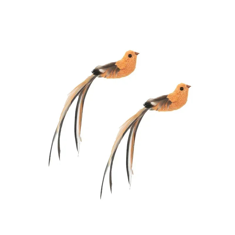 Simulation Bird Cat Toys Funny Interactive Peacock with Bell Cat Stick Toy for Kitten Playing Teaser Wand Toys Pet Cats Supplies Quick Pick Grocers
