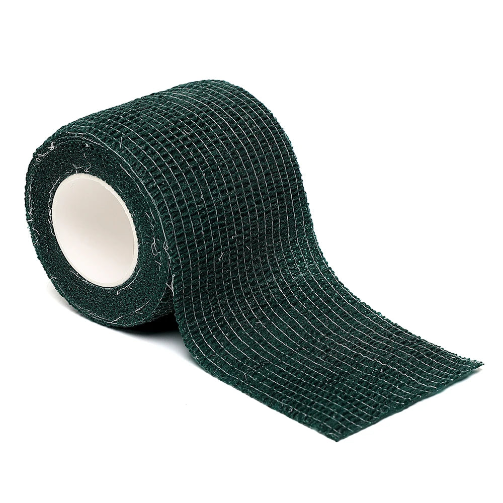 Black sports self-adhesive elastic bandage with 4.8-meter elastic knee pads, 18 colors for fingers, ankles, palms, and shoulders Quick Pick Grocers