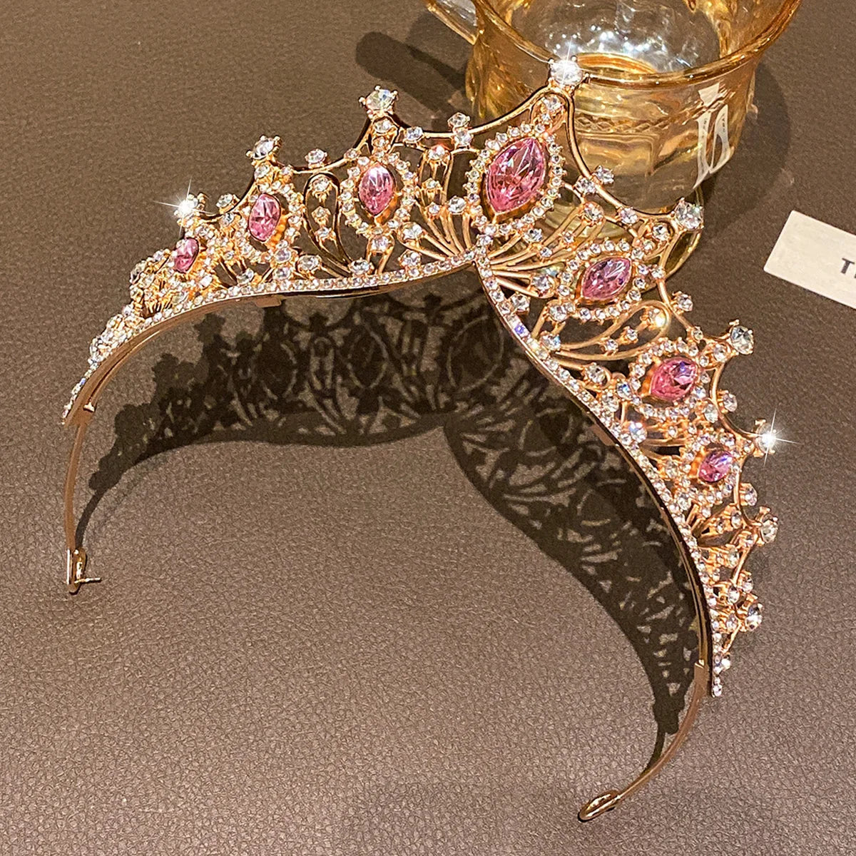 1 large crown fashionable temperament crown headband sweet wind hair accessory suitable for performances and birthdays Quick Pick Grocers