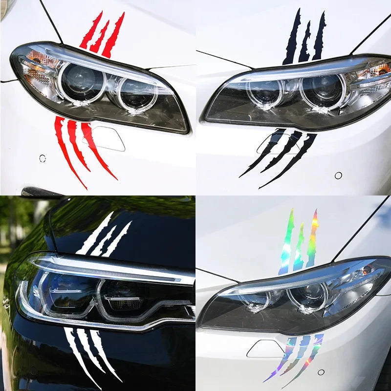 Car Stickers Ghost Claw Car Hood Vinyl Sticker Creative Modification Reflective Stickers Devil Paw Scratches Car Decoration Econic Blanks