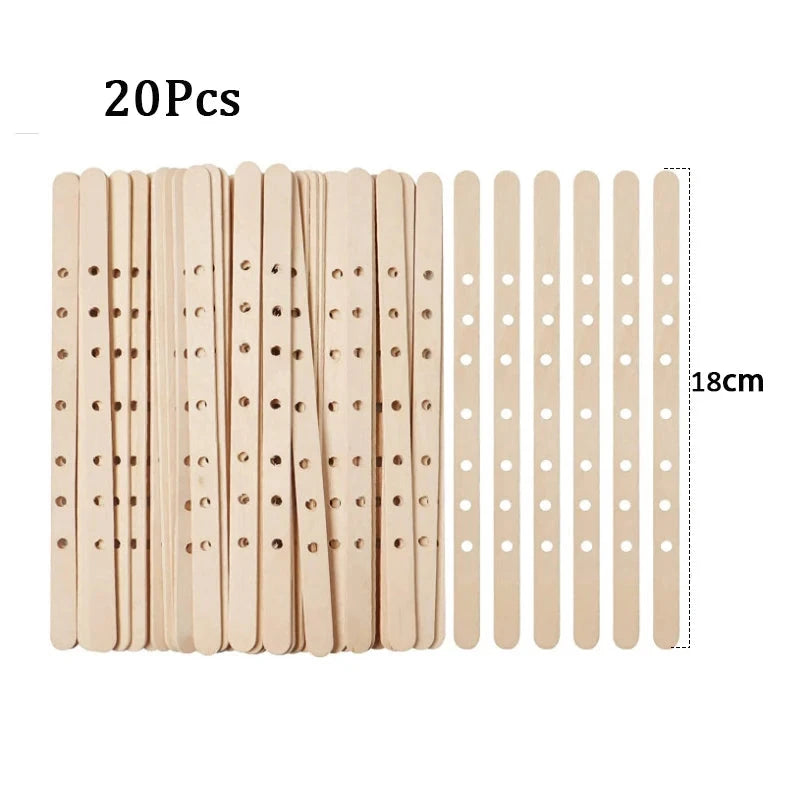 120Pcs Waxed Cotton Candle Wicks with Stand Original Smokeless Candle Wick for DIY Candle Silicone Mold Candle Making Supplies Econic Blanks