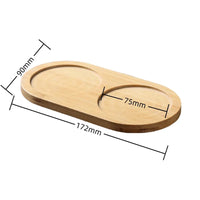 Multi Bamboo Tray Wood Saucer Flower Pot Tray Cup Pad Coaster Plate Kitchen Decorative Plate Creative Coaster Coffee Cup Mat Quick Pick Grocers