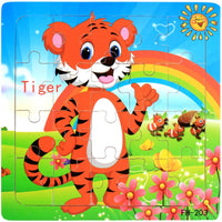 New 20 Piece Wooden 3d Puzzle Cartoon Animal Vehicle Jigsaw Puzzle Montessori Educational Toys For Kids 3-6 Years Old Quick Pick Grocers