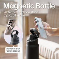 Fjbottle Magnetic Thermos Stainless Steel Sports Water Bottle with Magnetic Phone Holder Bouncing cover Insulation Cup Quick Pick Grocers