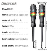 Multifunctional Electrician Test Screwdriver AC Non-contact Induction Test Pen Voltage Tester 70-600V Red Green Induction Lights Quick Pick Grocers