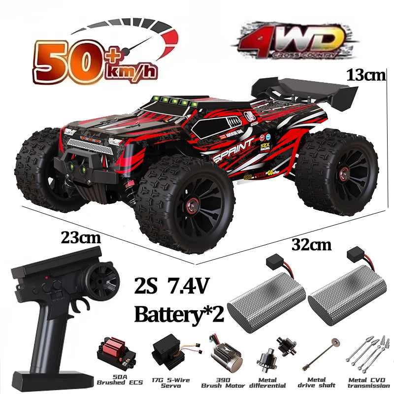 9522PRO 85KM/H High-speed RC Car Brushless Four-wheel Drive Off-road Drift 1:16 Professional Racing Car 9522 50KM/H Boy's Toy Econic Blanks