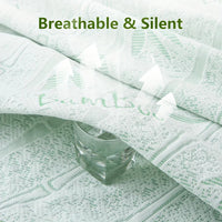 1p Cooling Bamboo Fiber Fitted Sheet, Breathable Mattress Protector Cover  with Deep Pocket for Summer Quick Pick Grocers