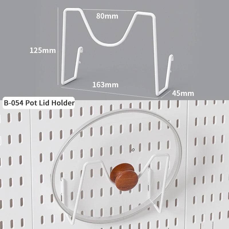 Home Study Storage Pegboard: Suitable for Displaying Figurines, Desk-Top Standing & Clip-On Storage for Furniture Items Quick Pick Grocers