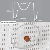 Home Study Storage Pegboard: Suitable for Displaying Figurines, Desk-Top Standing & Clip-On Storage for Furniture Items Quick Pick Grocers